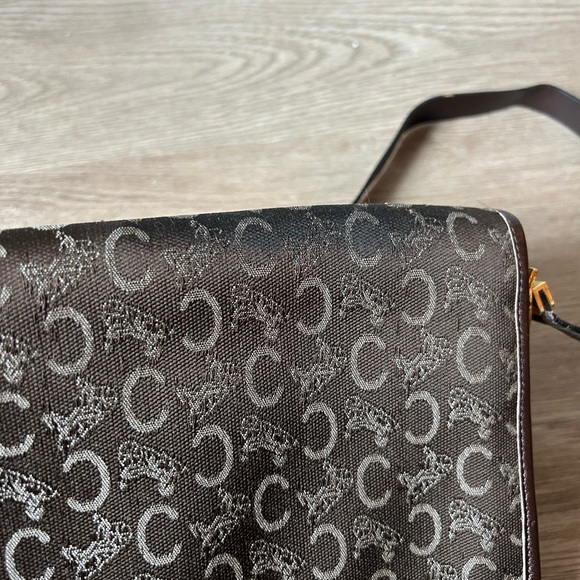 RARE Vintage Celine Carriage Horsebit Gold Logo Turn-lock Shoulder Bag - Picture 10 of 11